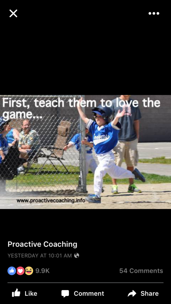First teach them to love the game