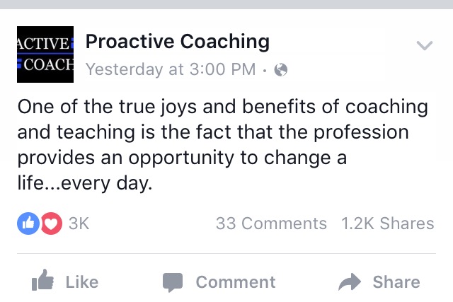 True joys of coaching